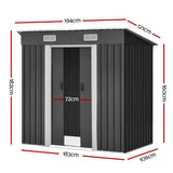 darrahopens Home & Garden > Garden Furniture Giantz Garden Shed 1.94x1.21M Outdoor Storage Sheds Tool Workshop