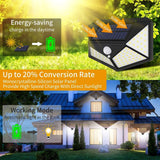 Darrahopens Home & Garden > Garden Lights 100 Waterproof LED Solar Fairy Light Outdoor with 8 Lighting Modes for Home,Garden and Decoration (4 pack)