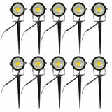 darrahopens Home & Garden > Garden Lights 10PCS 12V LED Waterproof Outdoor Garden Spotlights Landscape Light Flood Lights