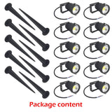 Darrahopens Home & Garden > Garden Lights 10PCS 12V LED Waterproof Outdoor Garden Spotlights Landscape Light Flood Lights Cool White