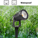 Darrahopens Home & Garden > Garden Lights 10PCS 12V LED Waterproof Outdoor Garden Spotlights Landscape Light Flood Lights Cool White