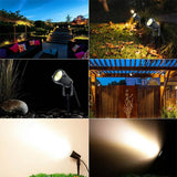 Darrahopens Home & Garden > Garden Lights 10PCS 12V LED Waterproof Outdoor Garden Spotlights Landscape Light Flood Lights Cool White