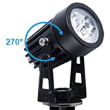 Darrahopens Home & Garden > Garden Lights 3 x LED Spotlights Powered Solar Garden Lights Outdoor Waterproof (Warm White)