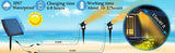 Darrahopens Home & Garden > Garden Lights 3 x LED Spotlights Powered Solar Garden Lights Outdoor Waterproof (Warm White)