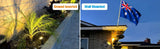 Darrahopens Home & Garden > Garden Lights 3 x LED Spotlights Powered Solar Garden Lights Outdoor Waterproof (Warm White)