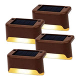 Darrahopens Home & Garden > Garden Lights 4 Pack SolarPower Deck Lights Outdoor Step Lights Waterproof LED lights