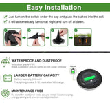 Darrahopens Home & Garden > Garden Lights 8 Pack LED Solar Pathway Lights Outdoor Solar Ground Lights (Warm White)