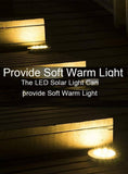 Darrahopens Home & Garden > Garden Lights 8 Pack LED Solar Pathway Lights Outdoor Solar Ground Lights (Warm White)