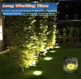 Darrahopens Home & Garden > Garden Lights 8 Pack LED Solar Pathway Lights Outdoor Solar Ground Lights (Warm White)