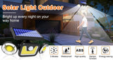 Darrahopens Home & Garden > Garden Lights Outdoor Solar Lights with 3 Adjustable Head for Porch Garden Patio