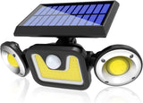 Darrahopens Home & Garden > Garden Lights Outdoor Solar Lights with 3 Adjustable Head for Porch Garden Patio