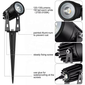 Darrahopens Home & Garden > Garden Lights Solar LED Spotlights – Four Adjustable Heads