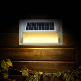 Darrahopens Home & Garden > Garden Lights Solar Step Light – Warm White with Silver Case