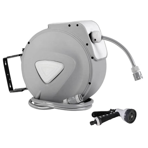 darrahopens Home & Garden > Garden Tools 10M Retractable Water Hose Reel Garden Storage AutoRewind Spray Gun