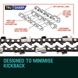 darrahopens Home & Garden > Garden Tools 2 X 20 Baumr-AG Chainsaw Chain 20in Bar Replacement Suits 62CC 66CC Saws