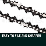 darrahopens Home & Garden > Garden Tools 2 x 22 Baumr-AG Chainsaw Chain Bar Replacement 0.325 0.058 86DL