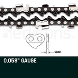 darrahopens Home & Garden > Garden Tools 2 x 22 Baumr-AG Chainsaw Chain Bar Replacement 0.325 0.058 86DL