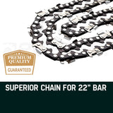 darrahopens Home & Garden > Garden Tools 2 x 22 Baumr-AG Chainsaw Chain Bar Replacement 0.325 0.058 86DL