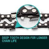 darrahopens Home & Garden > Garden Tools 2 X 24 Baumr-AG Chainsaw Chain 24in Bar Replacement Suits 72CC 76CC 82CC Saws