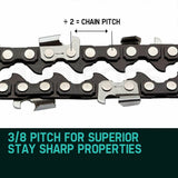 darrahopens Home & Garden > Garden Tools 2 X 24 Baumr-AG Chainsaw Chain 24in Bar Replacement Suits 72CC 76CC 82CC Saws