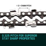 darrahopens Home & Garden > Garden Tools 20 Baumr-AG Chainsaw Chain 20in Bar Spare Part Replacement Suits 62CC 66CC Saws