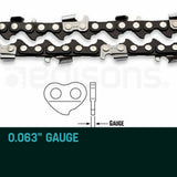 darrahopens Home & Garden > Garden Tools 24 Baumr-AG Chainsaw Chain 24in Bar Replacement Suits 72CC 76CC 82CC Saws