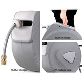 darrahopens Home & Garden > Garden Tools 30M Retractable Hose Reel Garden Water Brass Auto Rewind Spray Gun