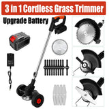 Darrahopens Home & Garden > Garden Tools 3in1 Cordless Grass Trimmer Grass Lawn Brush Cutter Whipper Snipper with 1 Battery