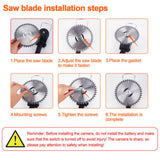 Darrahopens Home & Garden > Garden Tools 3in1 Cordless Grass Trimmer Grass Lawn Brush Cutter Whipper Snipper with 2 Battery