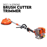 Darrahopens Home & Garden > Garden Tools 4 STROKE Whipper Snipper Straight Shaft Line Trimmer 31CC Pole Brush Cutter