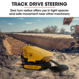 Darrahopens Home & Garden > Garden Tools BAUMR-AG 10HP Wheelbarrow Dumper Motorised Ride On Wheel Borrow, 306CC Petrol Engine 500kg Capacity