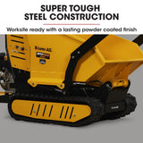 Darrahopens Home & Garden > Garden Tools BAUMR-AG 10HP Wheelbarrow Dumper Motorised Ride On Wheel Borrow, 306CC Petrol Engine 500kg Capacity