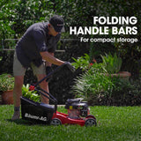 Darrahopens Home & Garden > Garden Tools Baumr-AG 139cc Lawn Mower 4-Stroke 16 Inch Petrol Lawnmower Hand Push Engine 35L Catcher