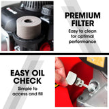 Darrahopens Home & Garden > Garden Tools Baumr-AG 139cc Lawn Mower 4-Stroke 16 Inch Petrol Lawnmower Hand Push Engine 35L Catcher