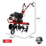 Darrahopens Home & Garden > Garden Tools Baumr-AG 150CC Garden Tiller Cultivator Petrol Rototiller 4-Stroke Soil Power Rotary Hoe