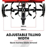 Darrahopens Home & Garden > Garden Tools Baumr-AG 150CC Garden Tiller Cultivator Petrol Rototiller 4-Stroke Soil Power Rotary Hoe