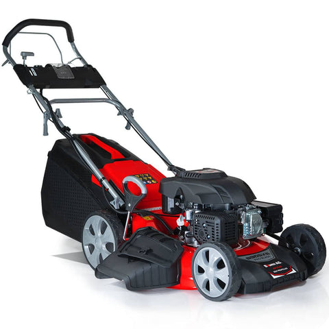 Darrahopens Home & Garden > Garden Tools Baumr-AG 248cc Lawn Mower 4-Stroke 21 Inch Petrol Lawnmower 4-in-1 Self-Propelled Electric Start