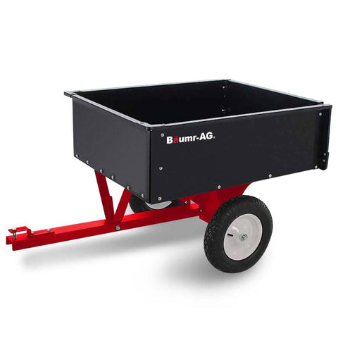 Darrahopens Home & Garden > Garden Tools BAUMR-AG 270kg Capacity Metal Dump Cart, for Ride on Mower