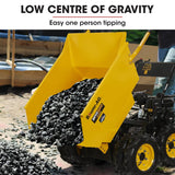 Darrahopens Home & Garden > Garden Tools Baumr-AG 6 Wheel Motorised Wheelbarrow Dumper, Briggs & Stratton CR950 Petrol Engine, 500kg Capacity