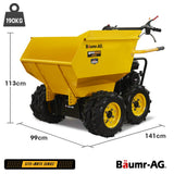Darrahopens Home & Garden > Garden Tools Baumr-AG 6 Wheel Motorised Wheelbarrow Dumper, Briggs & Stratton CR950 Petrol Engine, 500kg Capacity