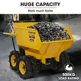 Darrahopens Home & Garden > Garden Tools Baumr-AG 6 Wheel Motorised Wheelbarrow Dumper, Briggs & Stratton CR950 Petrol Engine, 500kg Capacity