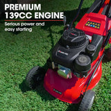 darrahopens Home & Garden > Garden Tools Baumr-AG Lawn Mower 139CC 17 Petrol Push Lawnmower 4-Stroke Engine Catch