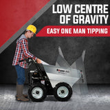 Darrahopens Home & Garden > Garden Tools BAUMR-AG Mini Dumper Power Wheel Barrow Tracked Motorised Petrol Powered Wheelbarrow