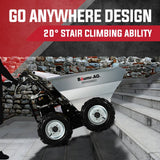 Darrahopens Home & Garden > Garden Tools BAUMR-AG Mini Dumper Power Wheel Barrow Tracked Motorised Petrol Powered Wheelbarrow