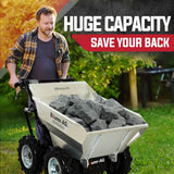 Darrahopens Home & Garden > Garden Tools BAUMR-AG Mini Dumper Power Wheel Barrow Tracked Motorised Petrol Powered Wheelbarrow