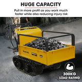 Darrahopens Home & Garden > Garden Tools Baumr-AG Motorised Tracked Wheelbarrow Dumper, Briggs & Stratton CR950 Petrol Engine, 300kg Capacity