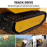Darrahopens Home & Garden > Garden Tools Baumr-AG Motorised Tracked Wheelbarrow Dumper, Briggs & Stratton CR950 Petrol Engine, 500kg Capacity