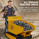 Darrahopens Home & Garden > Garden Tools Baumr-AG Motorised Tracked Wheelbarrow Dumper, Briggs & Stratton CR950 Petrol Engine, 500kg Capacity