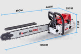 darrahopens Home & Garden > Garden Tools BAUMR-AG Petrol Commercial Chainsaw 24 Bar E-Start Chain Saw Top Handle Pruning