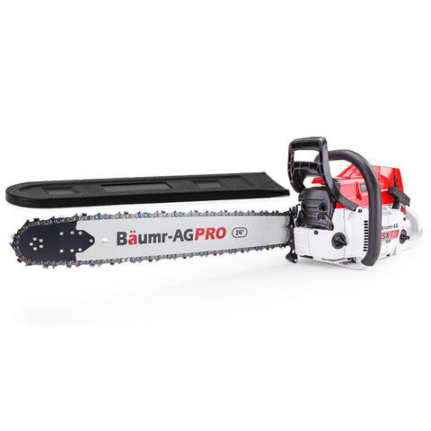 darrahopens Home & Garden > Garden Tools BAUMR-AG Petrol Commercial Chainsaw 24 Bar E-Start Chain Saw Top Handle Pruning